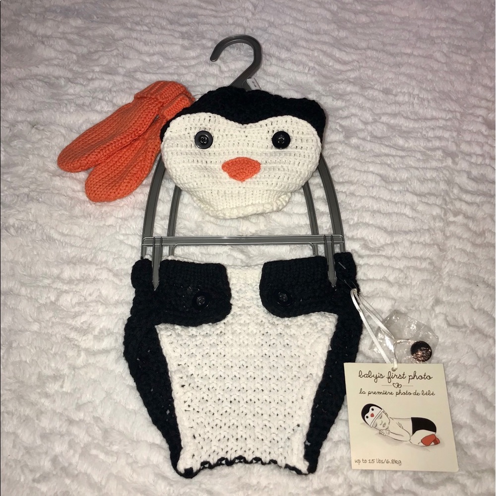 Penguin baby photo prop